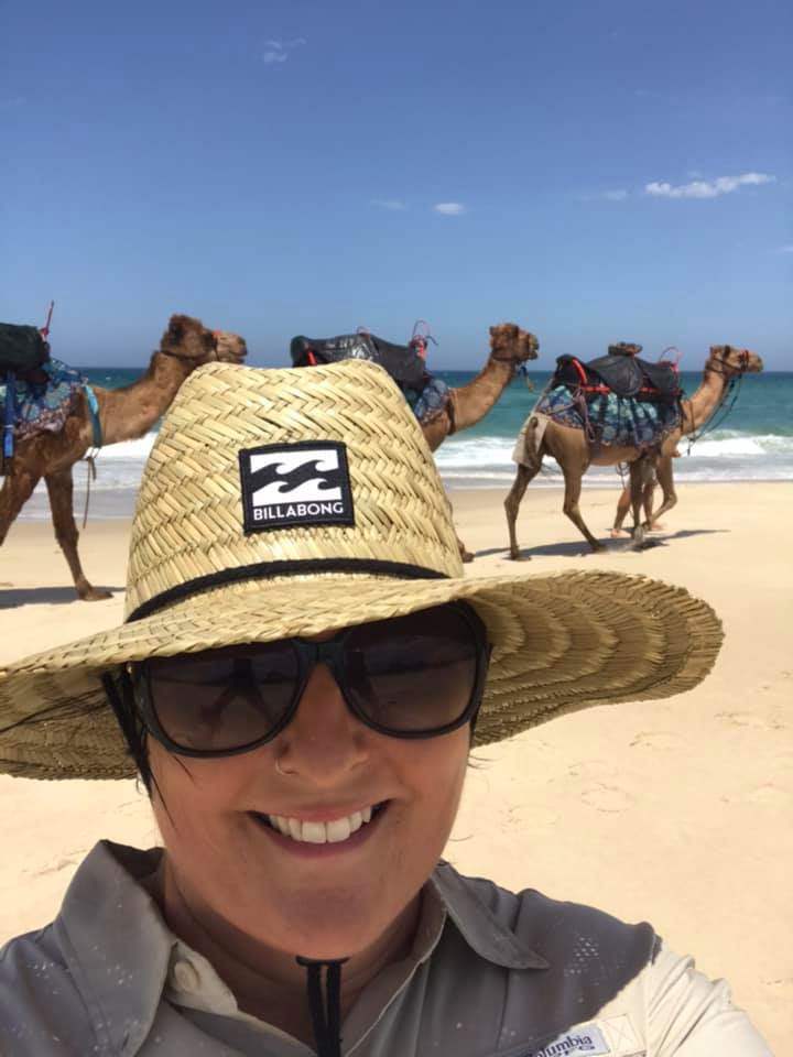 Camelot Camels Noosa Camel Rides Hire our friendly camels for an event festival or beach rideHappy Mel
